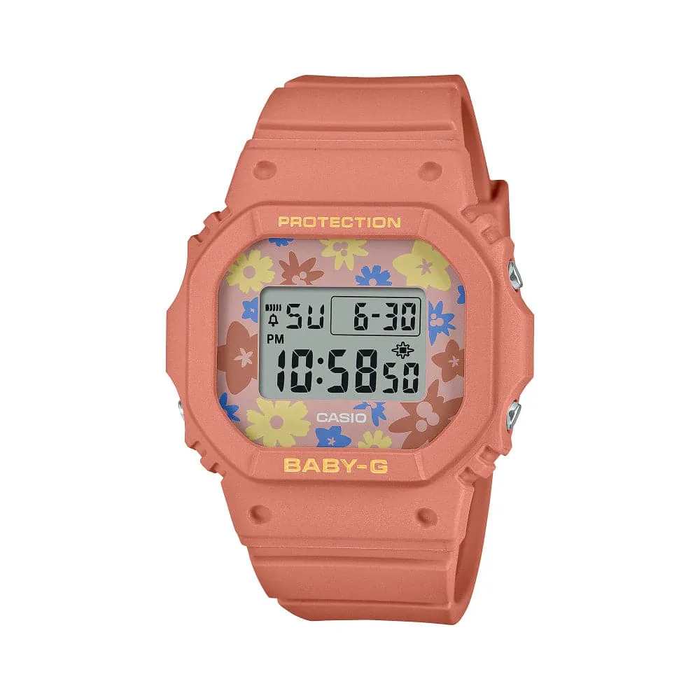    Baby-G Digital Orange Resin Strap Women Watch BGD-565RP-4DR 