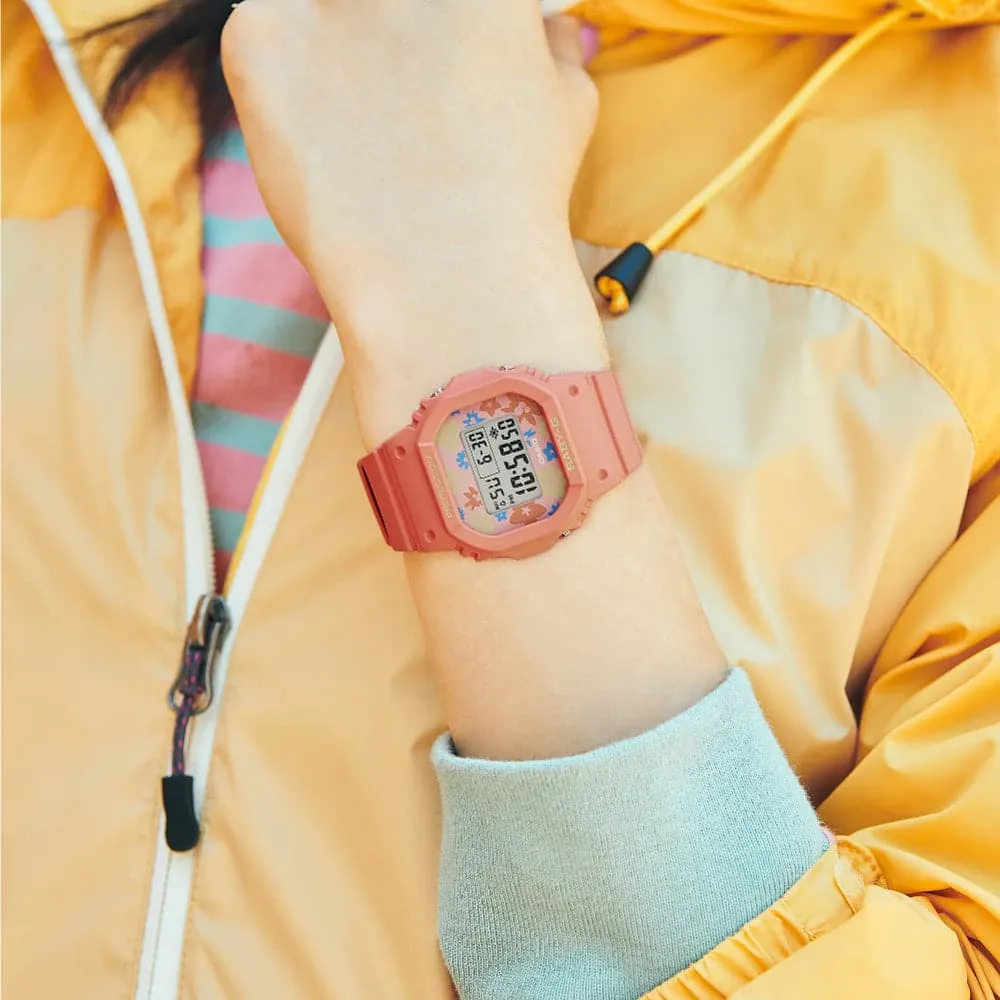 Baby-G Digital Orange Resin Strap Women Watch BGD-565RP-4DR