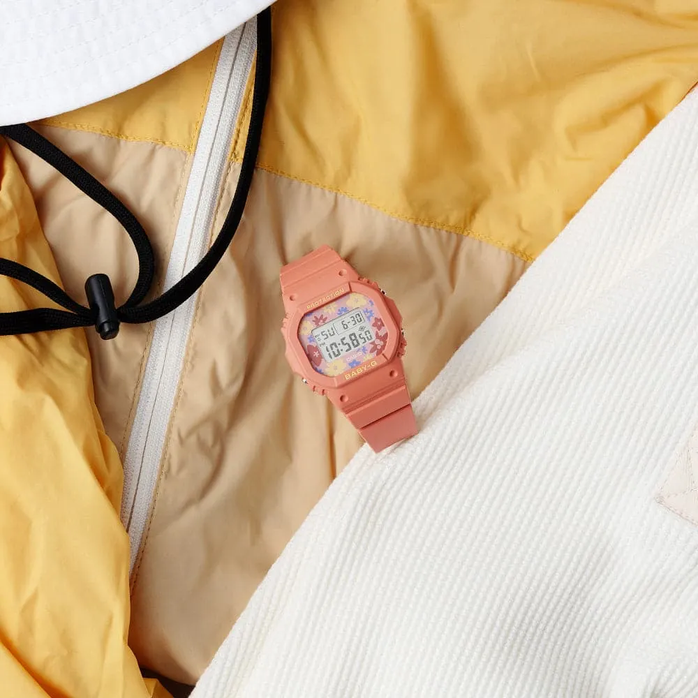 Baby-G Digital Orange Resin Strap Women Watch BGD-565RP-4DR