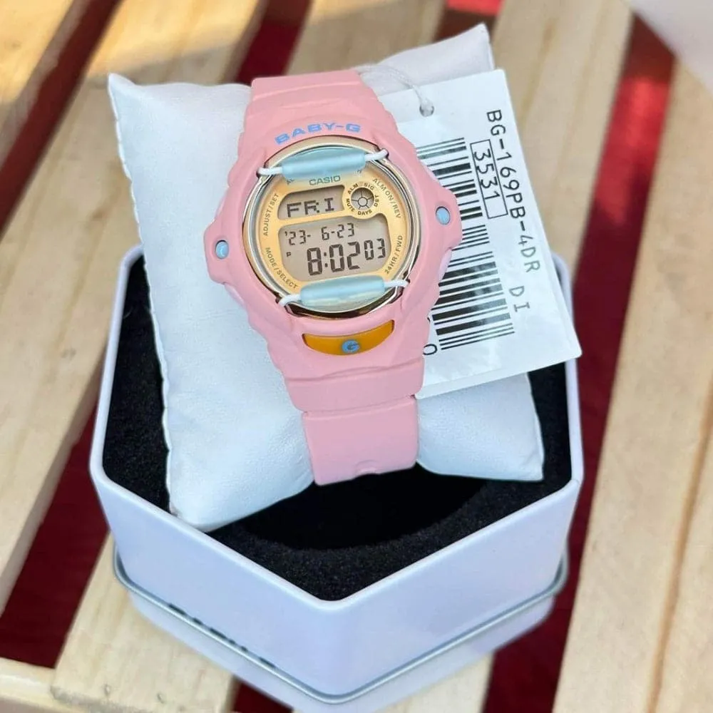Baby-G Digital Pink Resin Strap Women Watch BG-169PB-4DR