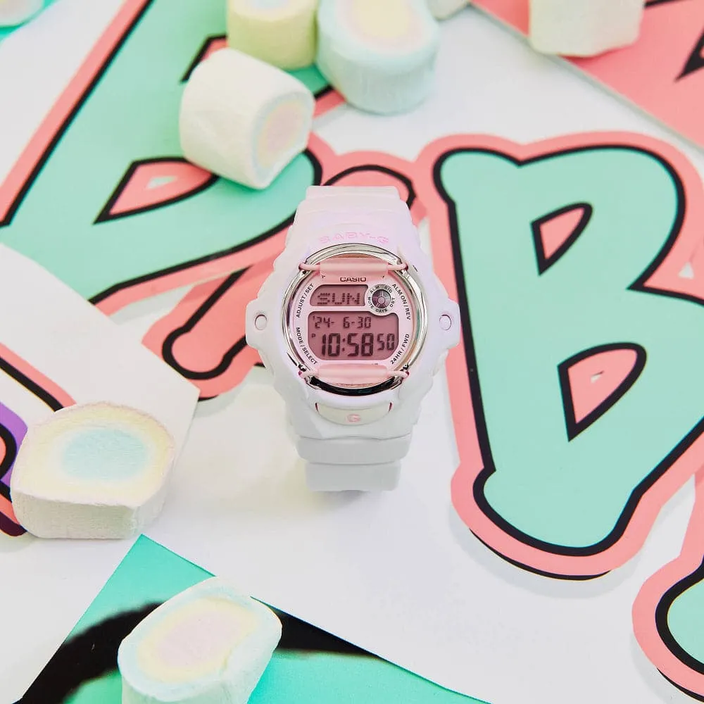 Baby-G Digital Pink Resin Strap Women Watch BG-169U-4BDR-P
