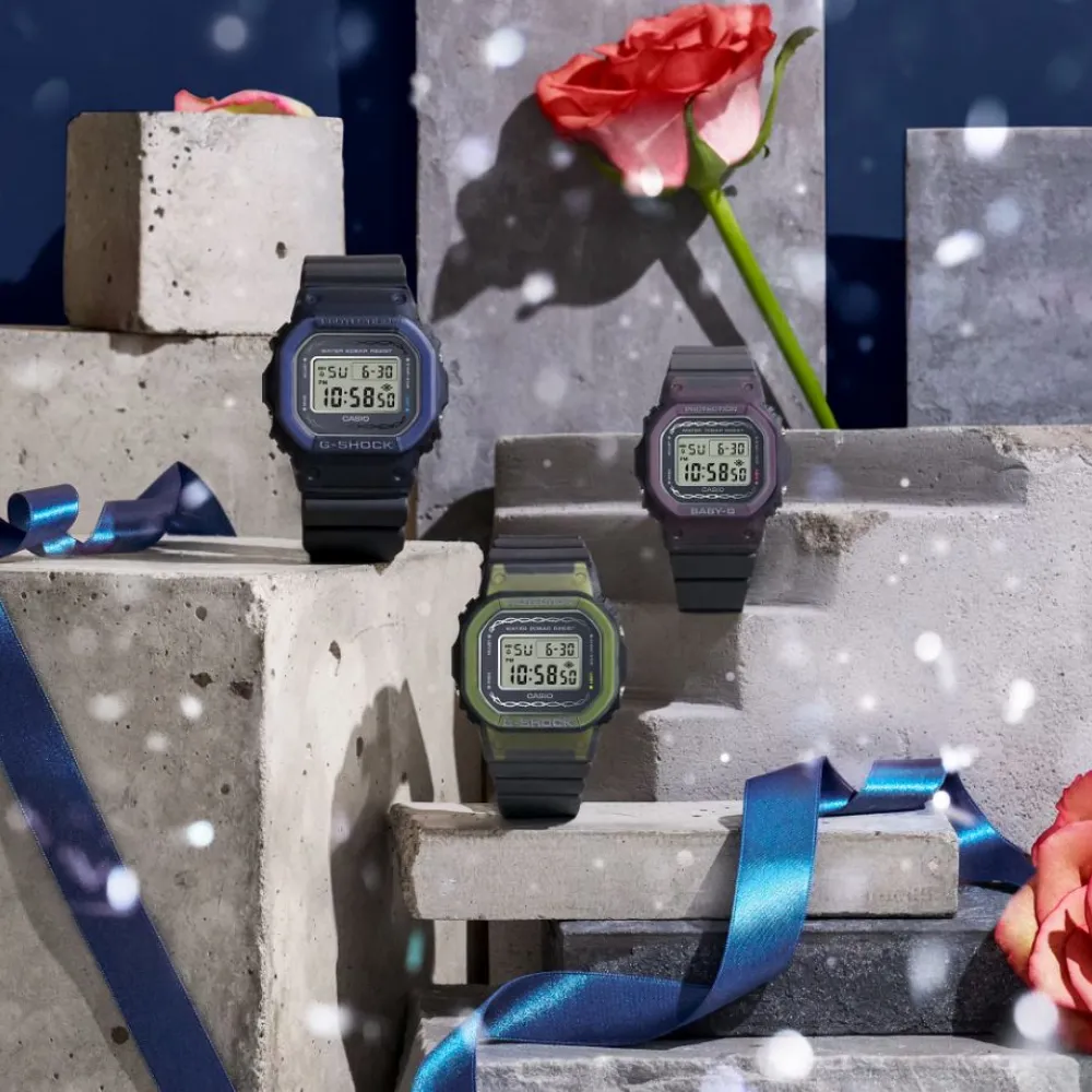 Baby-G Digital Resin Strap men Watch DW-5600RS-8DR