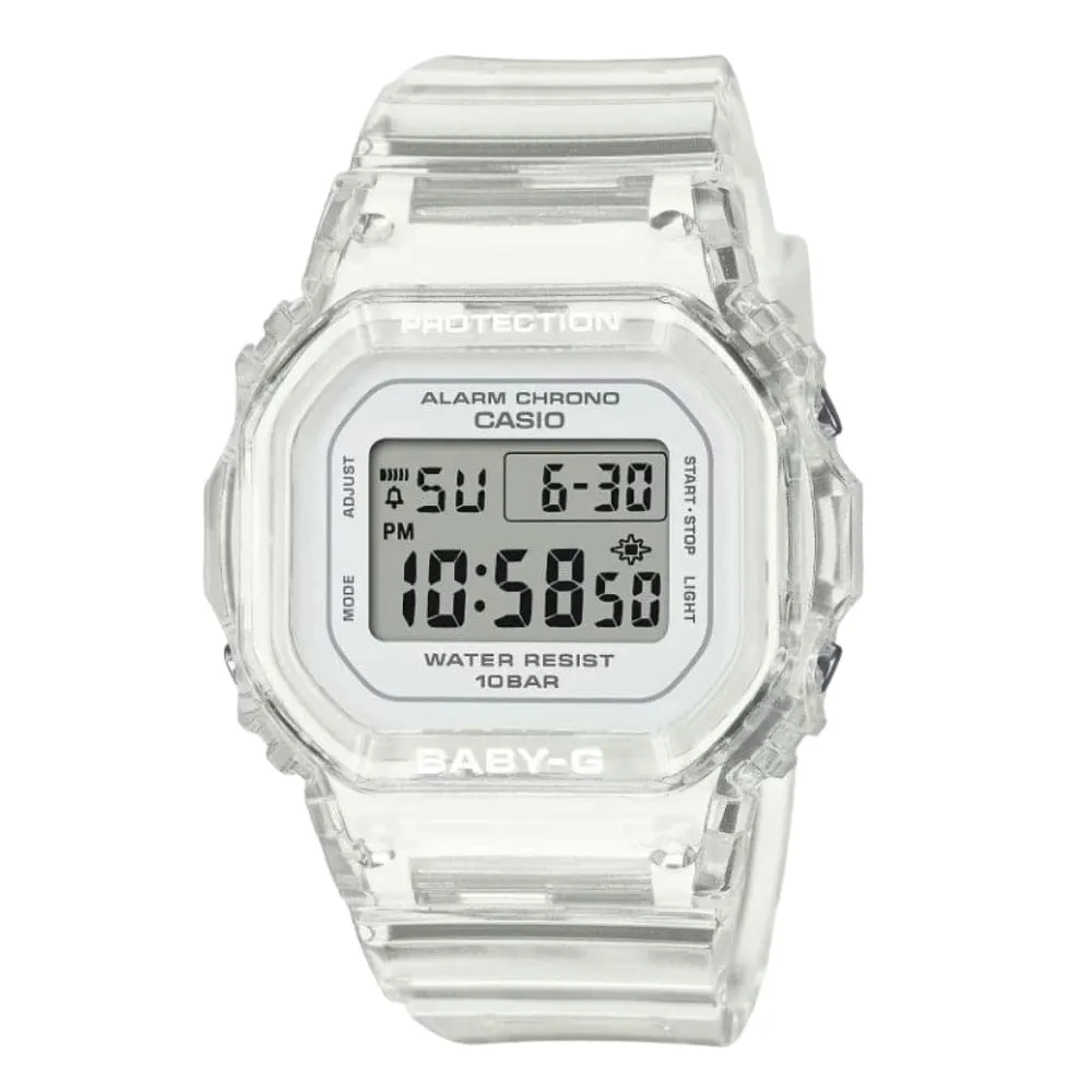    Baby-G Digital Transparent Resin Strap Unisex Watch BGD-565US-7DR 