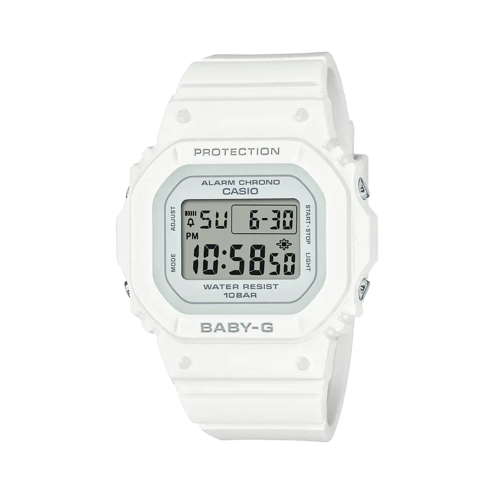    Baby-G Digital White Resin Strap Unisex Watch BGD-565U-7DR 