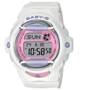    Baby-G Digital White Resin Strap Women Watch BG-169PB-7DR 
