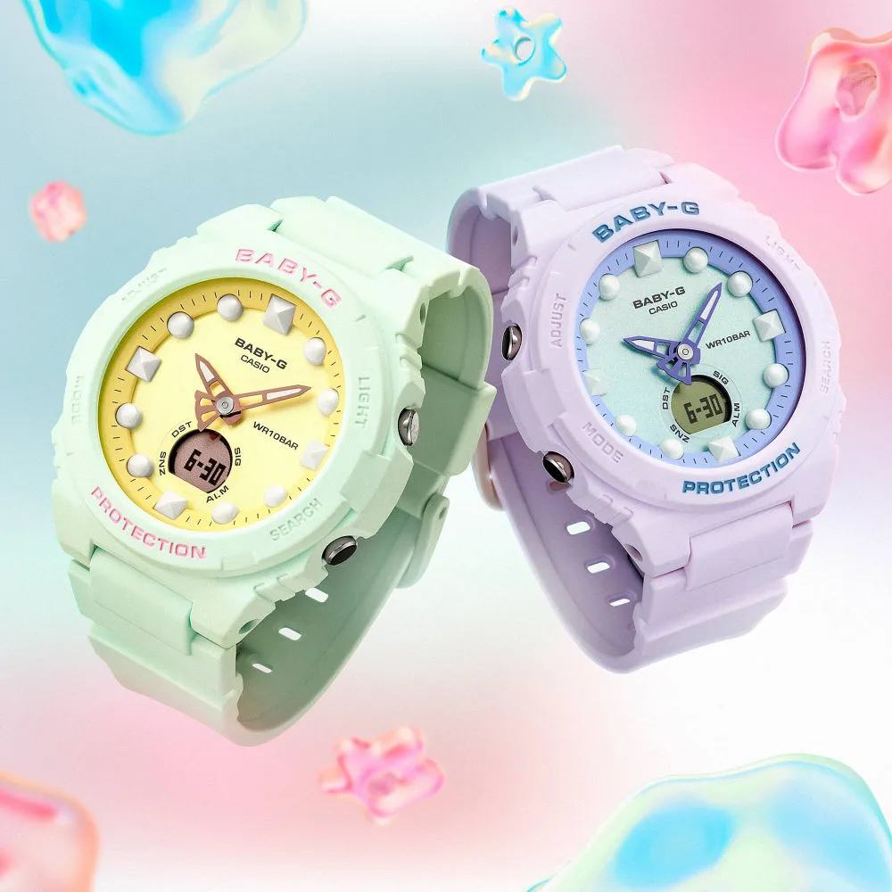 Baby-G Lineup Futuristic Holographic Series Matte Pastel Women's Watch BGA-320FH-3ADR