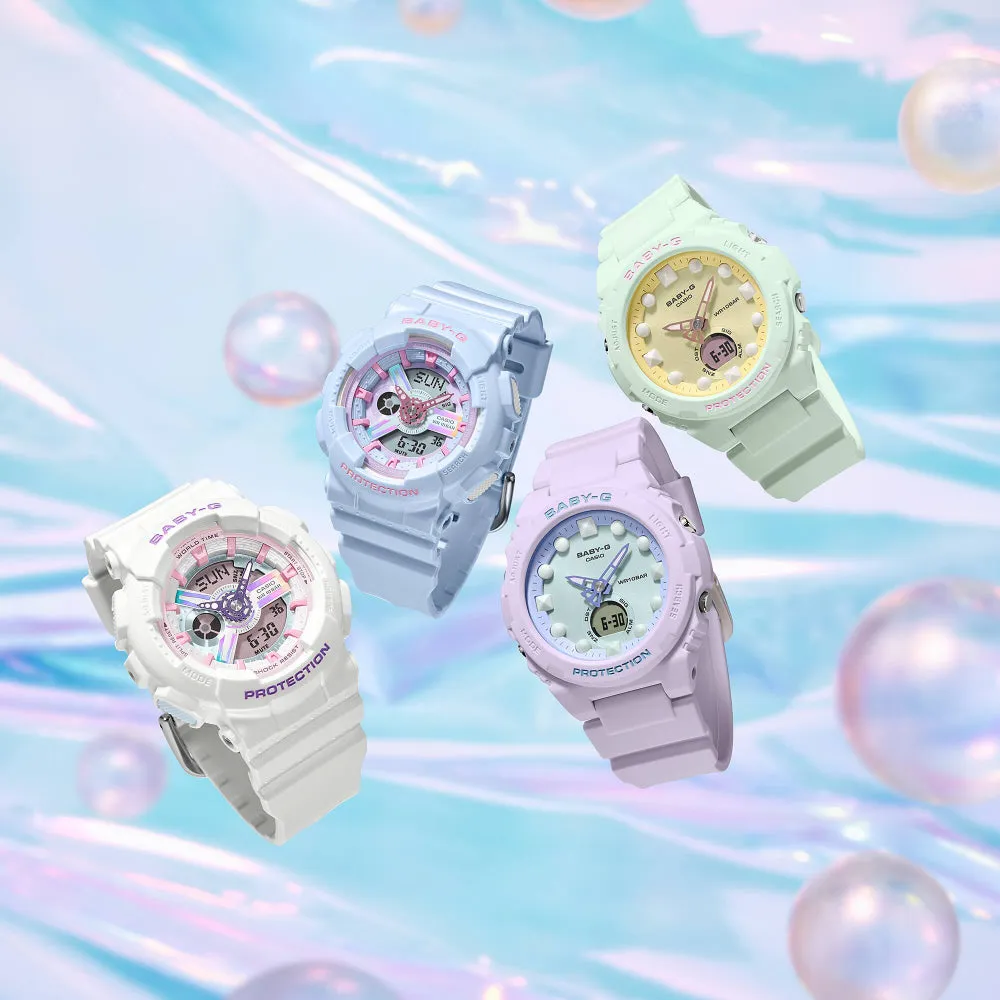 Baby-G Lineup Futuristic Holographic Series Matte Pastel Women's Watch BGA-320FH-3ADR