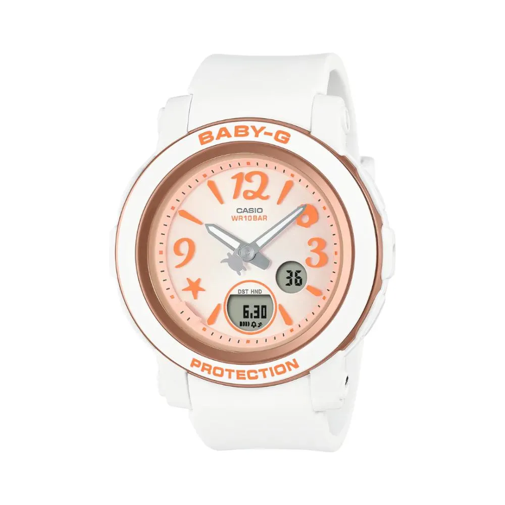    Baby-G Lineup Undersea World Series White Women's Watch BGA-290US-4ADR 