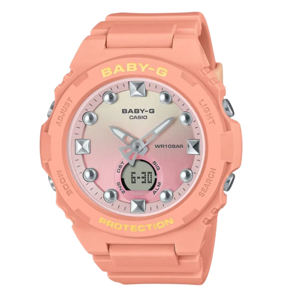    Baby-G Orange Resin Strap Women Watch BGA-320-4A1DR 