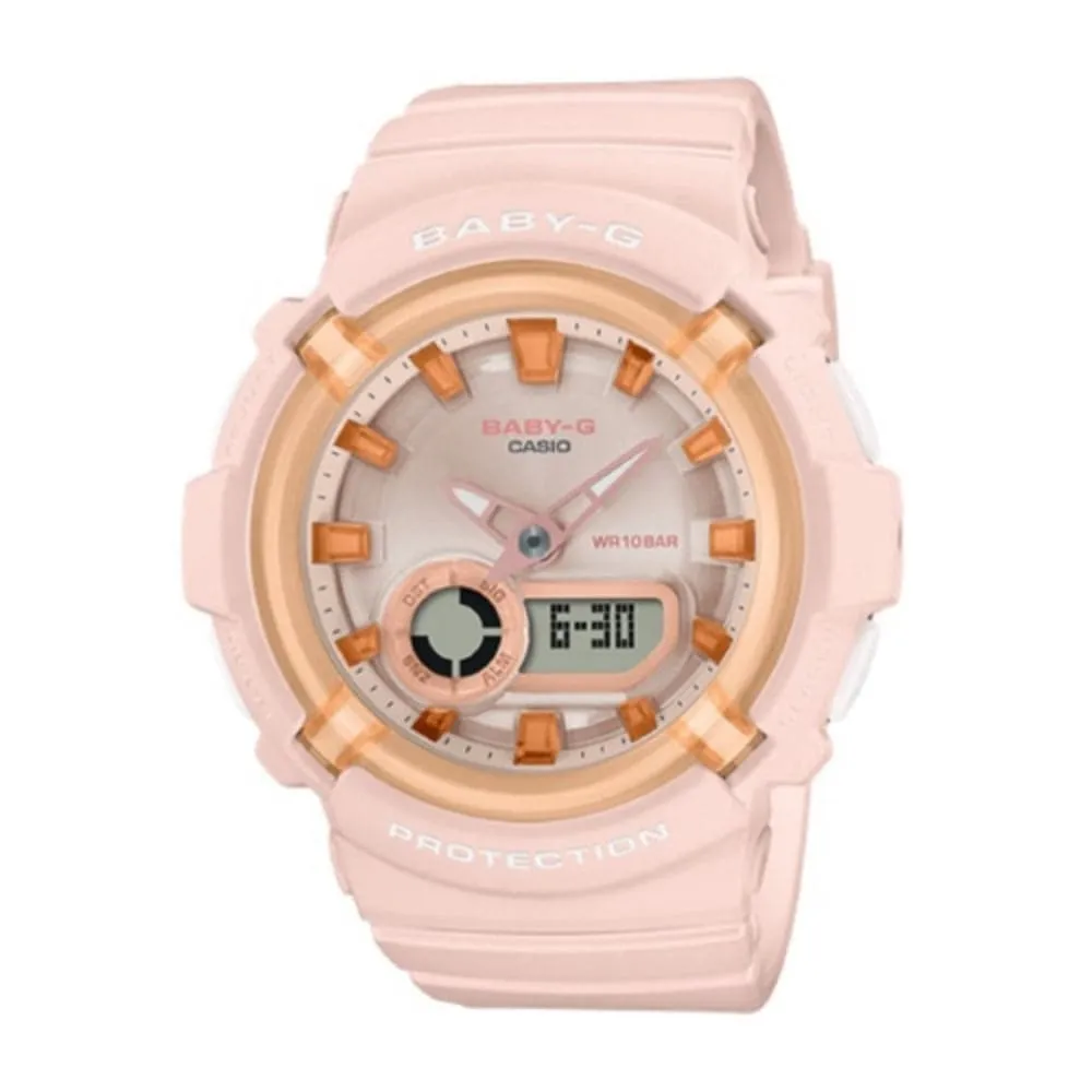    Baby-G Pink Dial & Rubber Strap Women Watch BGA-280SW-4ADR-P 
