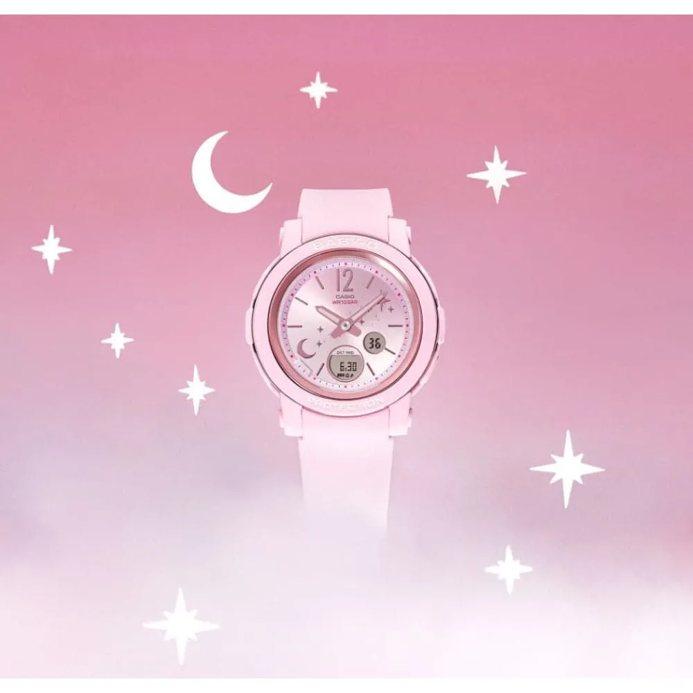 Baby-G Pink Resin Strap Women Watch BGA-290DS-4ADR
