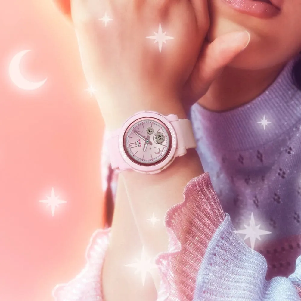 Baby-G Pink Resin Strap Women Watch BGA-290DS-4ADR