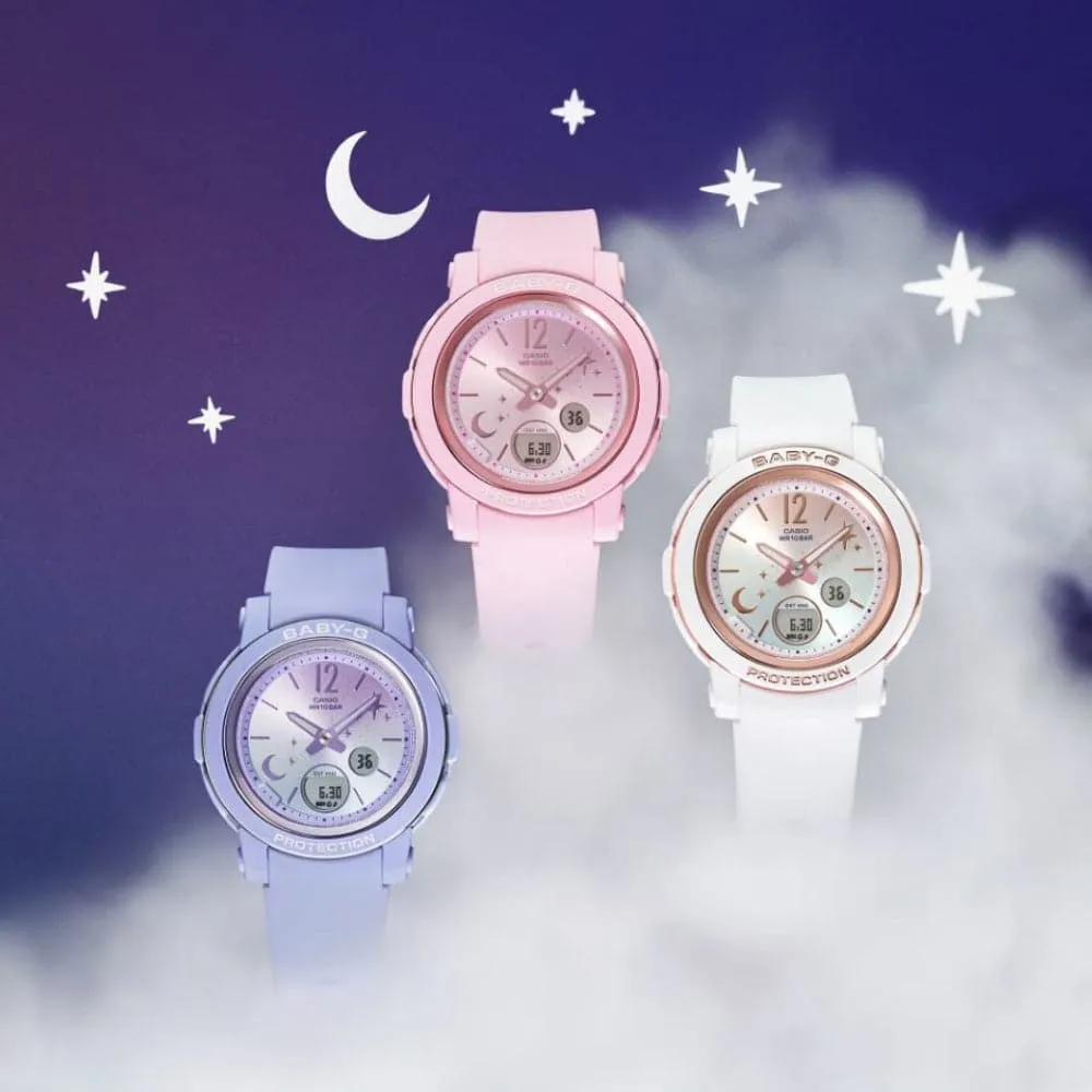 Baby-G Pink Resin Strap Women Watch BGA-290DS-4ADR