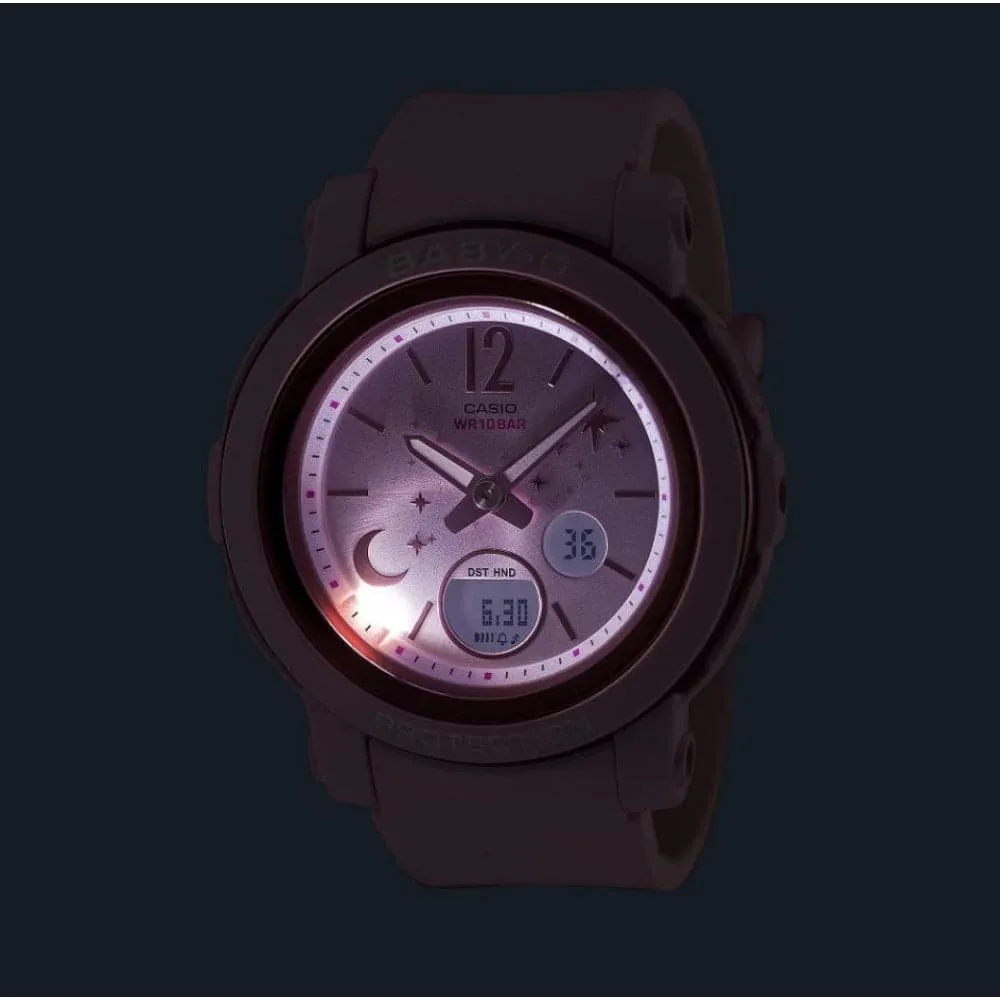 Baby-G Pink Resin Strap Women Watch BGA-290DS-4ADR