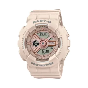    Baby-G Quartz Digital-Analogue Blush Pink Resin Strap Women Watch BA-110XCP-4ADR 