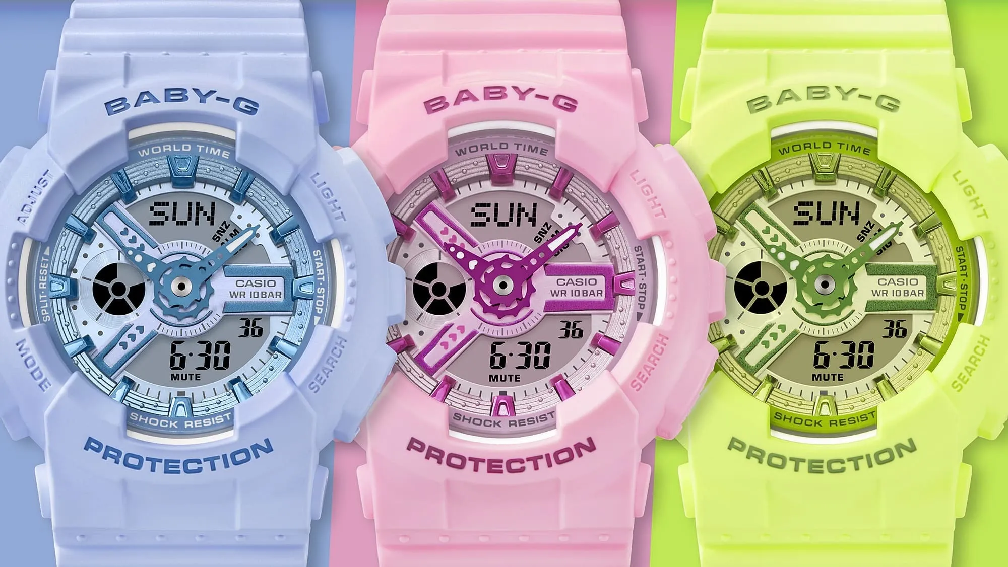 Baby-G Resin Strap Women Watch BA-110 Series