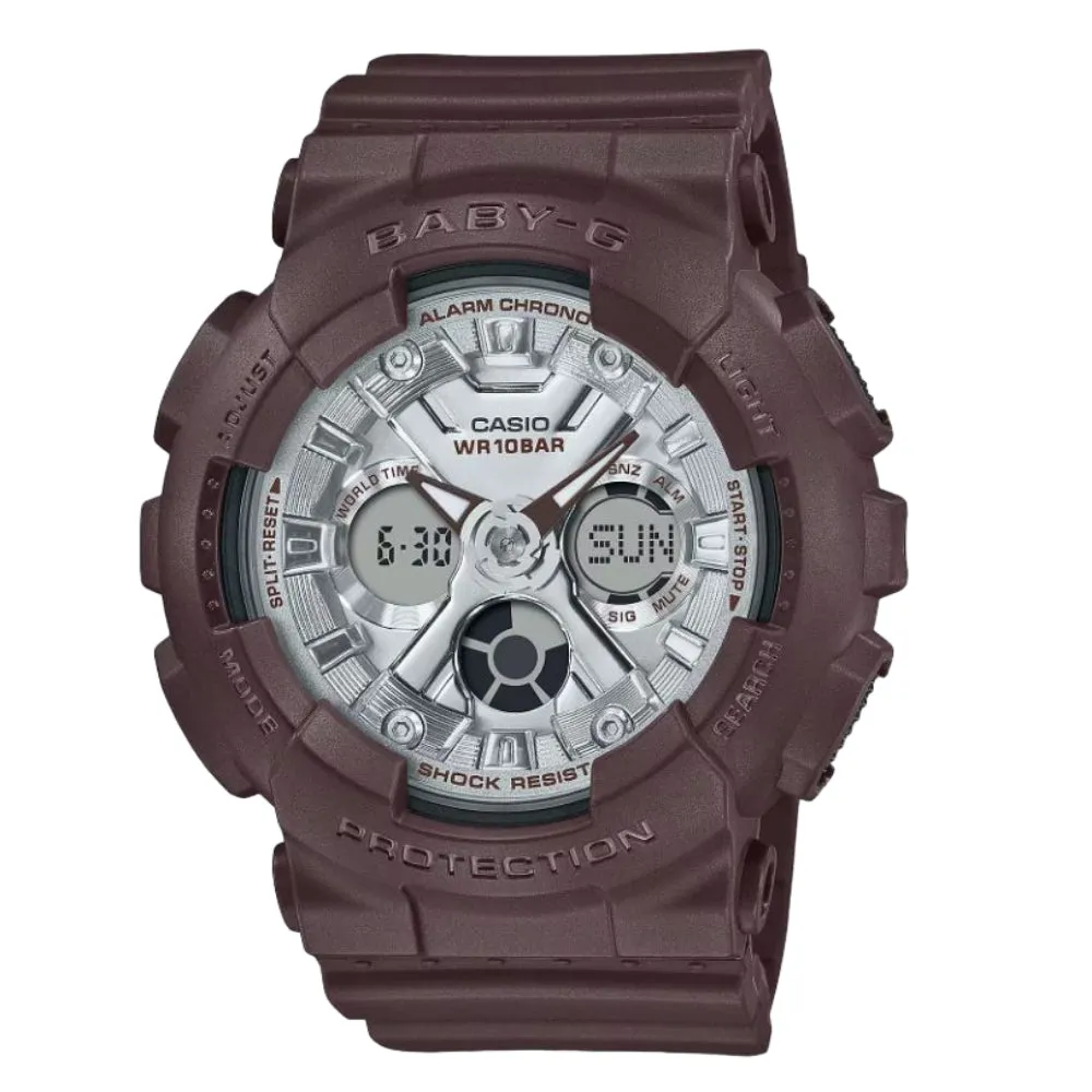   Baby-G Standard Analog-Digital Brown Watch BA-130SW-5ADR 