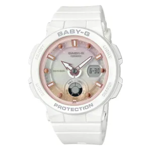    Baby-G White Resin Strap Women Watch BGA-250-7A2DR-P 