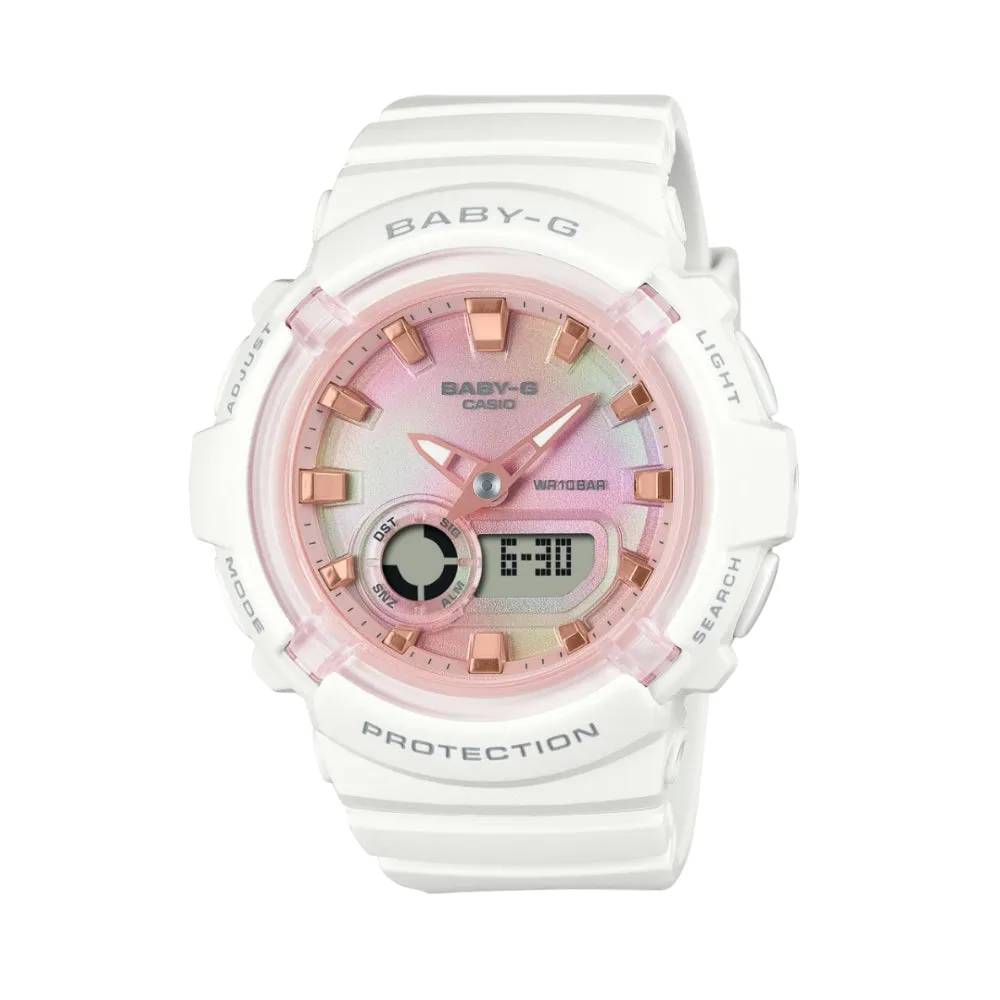    Baby-G White Resin Strap Women Watch BGA-280TD-7ADR-P 