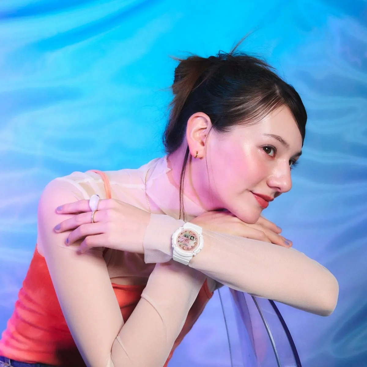 Baby-G White Resin Strap Women Watch BGA-280TD-7ADR-P