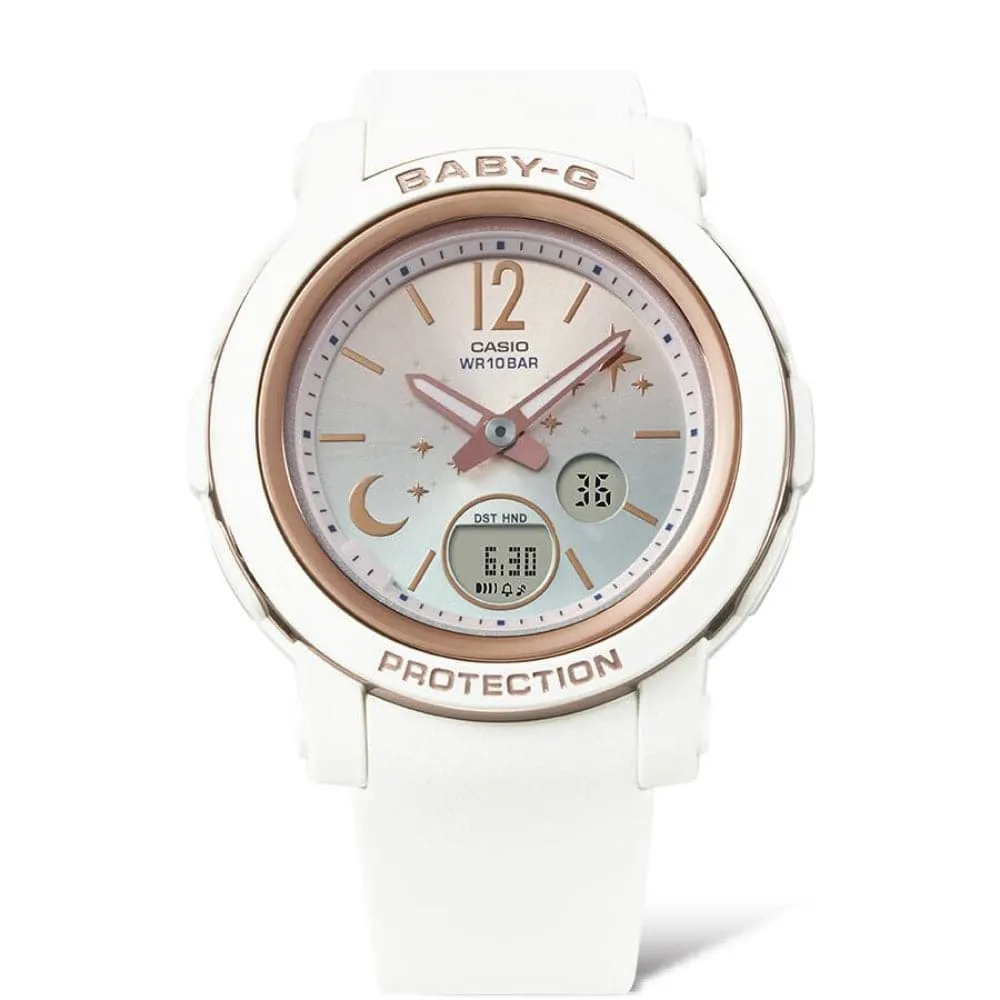 Baby-G White Resin Strap Women Watch BGA-290DS-7ADR
