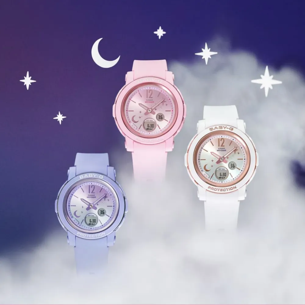 Baby-G White Resin Strap Women Watch BGA-290DS-7ADR