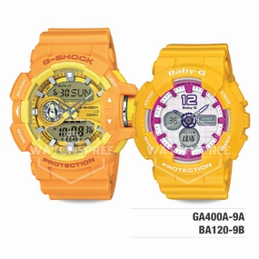 Baby-G & G-Shock Couple Watches BA120-9B-GA400A-9A 