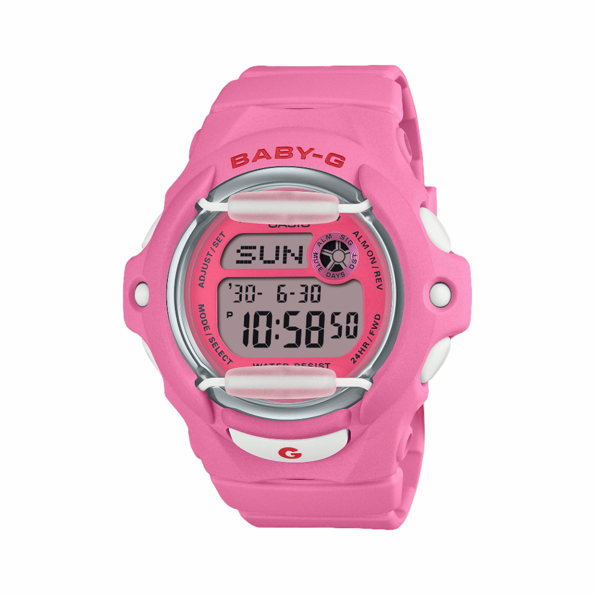 Baby-G BG-169 Series Pink Dial Pink Resin Band Watch BG169CH-4D 