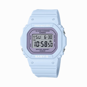 BABY-G Digital Spring Colours Blue Resin Band Watch BGD565SC-2D 