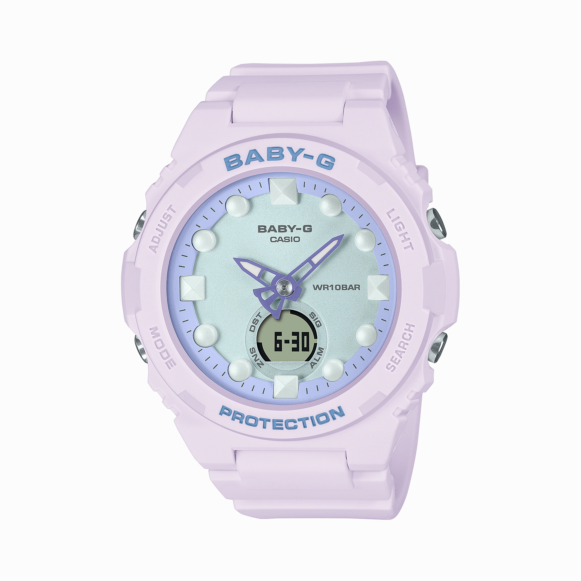 BABY-G DUO Holographic Pink Resin Band Watch BGA320FH-4A 
