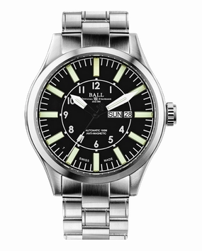 Ball Aviator Master Engineer II: Stainless Steel Automatic Timepiece NM1080C-S13-BK 