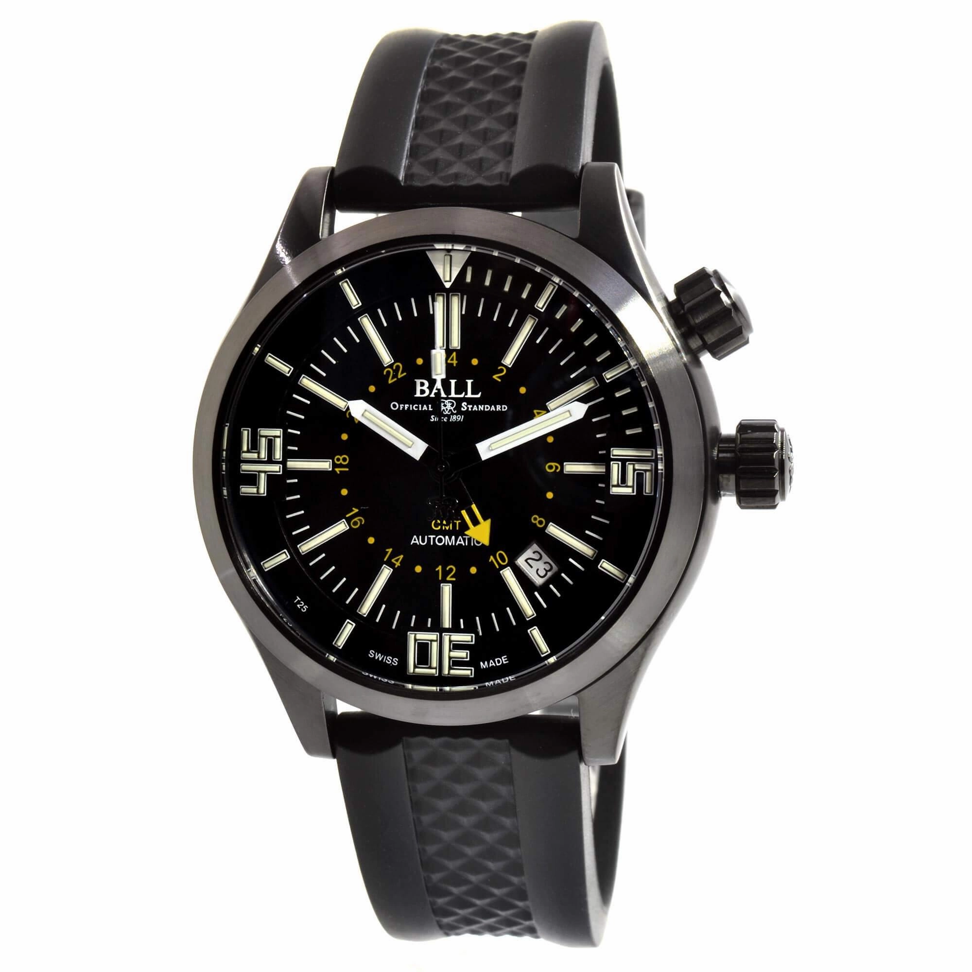 Ball Men's Automatic Watch - Engineer Master II Diver Black Strap | DG1020A-P3AJ-BK,automatic watch,automatic watches for men,automatic watches for women,luxury automatic watch,minimalist automatic watch,dress automatic watch,vintage automatic watch,autom