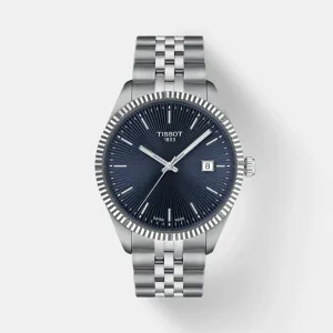 Ballade T-Classic Men Quartz Blue Dial Analog Stainless Steel Watch T1564101104100 budget    watches    watches classic