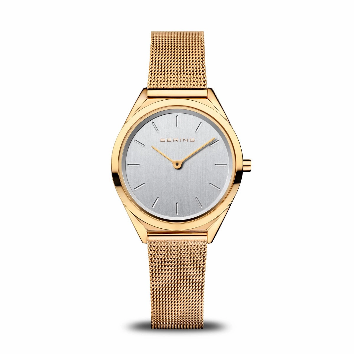 Bering Ultra Slim Polished Gold Watch 