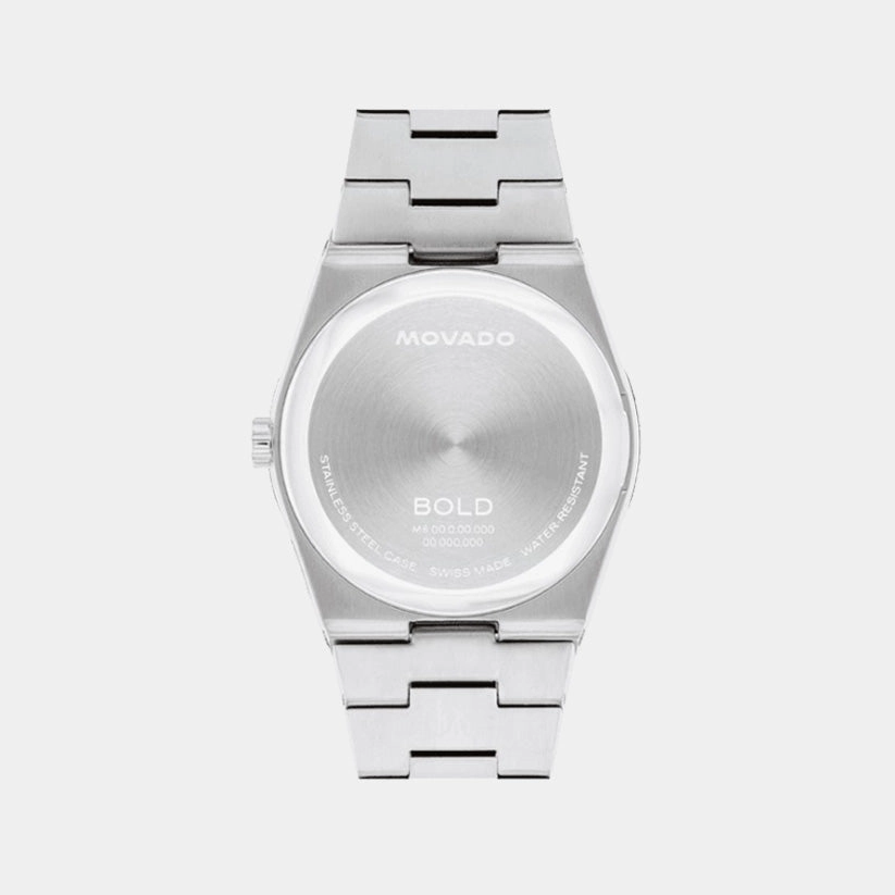 Bold Women's White Dial Analog Stainless Steel Watch 3600946