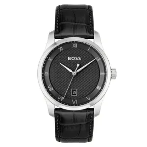 BOSS Watches Principle Leather Strap Mens Watch 1514122 cheap digital watch best digital watch for men