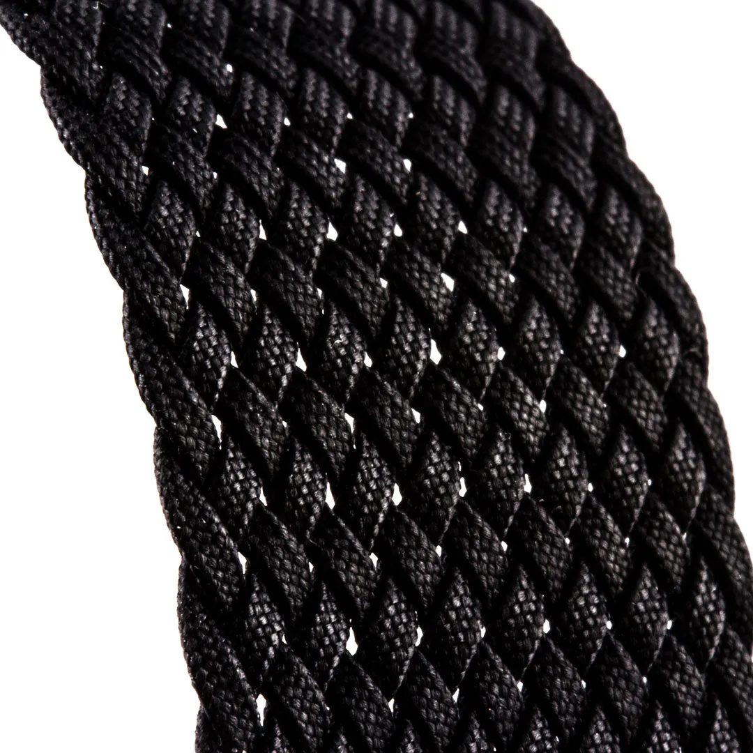Braided nylon watch band (black, grey, blue, red, green, brown, orange, beige, yellow...)
