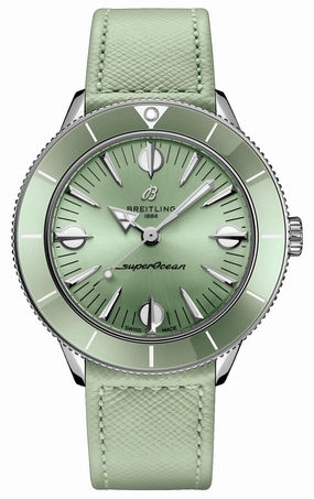 Breitling Superocean Heritage Stainless Steel Green Dial Automatic Womens Watch A10340361L1X1 Women??s luxury watches Affordable women watches