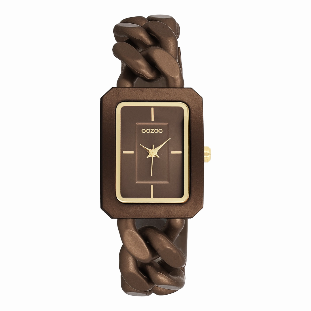 Bronze OOZOO watch with chain bracelet - C11276,seiko watches,couple watches,watches designer,watches discount,women watches,best women watches,high end women's watches,high quality women's watches