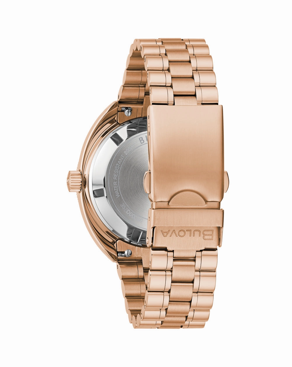 Bulova Automatic Oceanographer Devil Diver Rose Gold Black Dial Watch 97B215