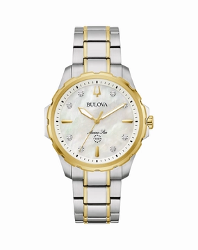 Bulova Marine Star Diamond Watch Stainless Steel with Mother of Pearl Dial 98P227,quartz watch, quartz watches for men, quartz watches for women, best quartz watch, minimalist quartz watch, luxury quartz watch, waterproof quartz watch,analog quartz watch, 