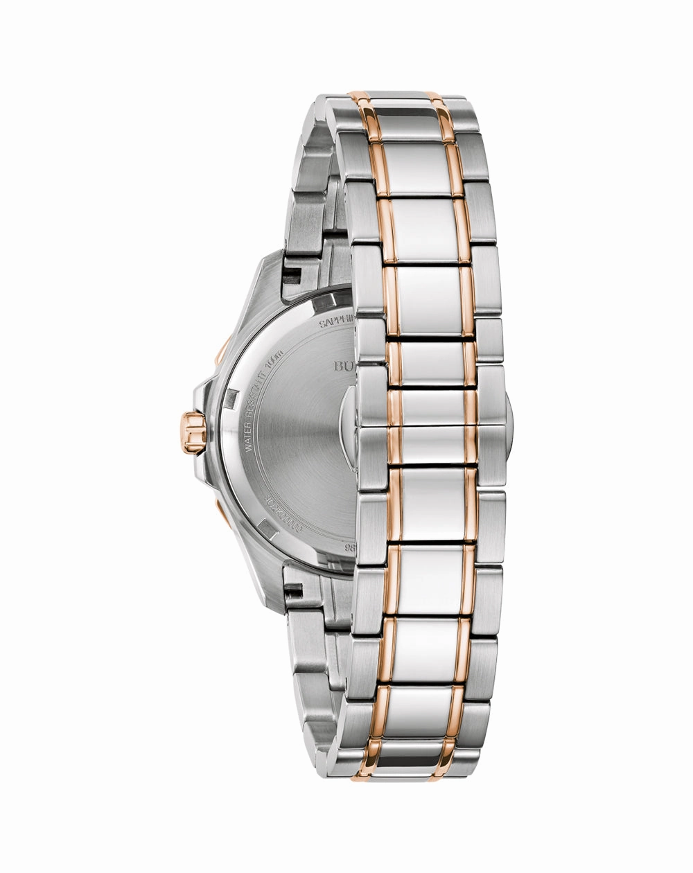 Bulova Marine Star Ladies Diamond Accented with Mother of Pearl Dial Watch 98P228