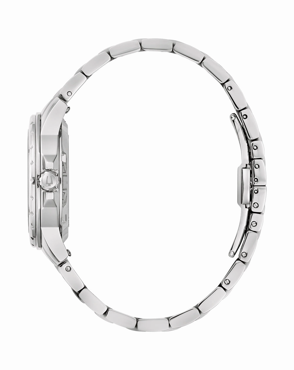 Bulova Marine Star Stainless Steel Automatic Watch with Mother of Pearl Dial for Women SKU 96L326