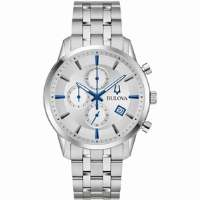 Bulova Men's Watch - Sutton Quartz Silver Dial Stainless Steel Bracelet | 96B404 Luxury Quartz Watch Quartz Watch Sale