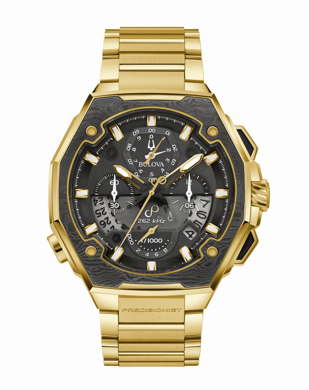 Bulova Series X Special Edition Black Dial Stainless Steel Watch 98B429 