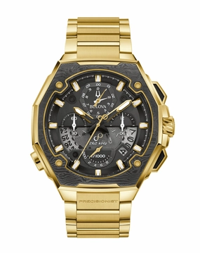 Bulova Series X Special Edition Black Dial Stainless Steel Watch 98B429 