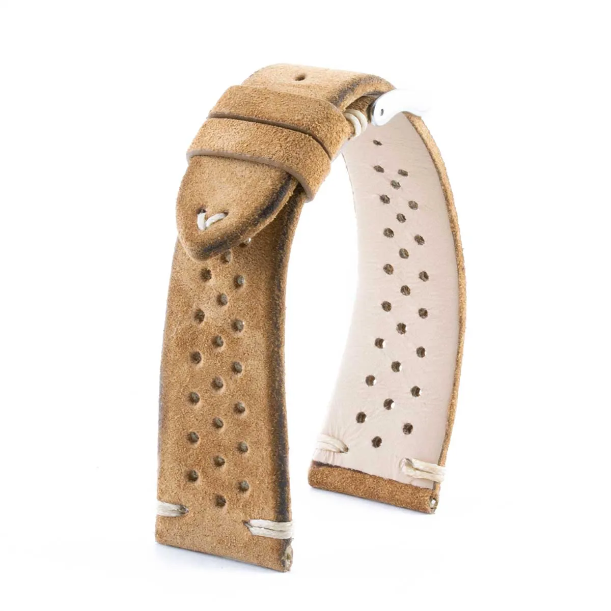 Capsule Collection - "Driver" leather watch strap - Calf (grey, brown, black, yellow)