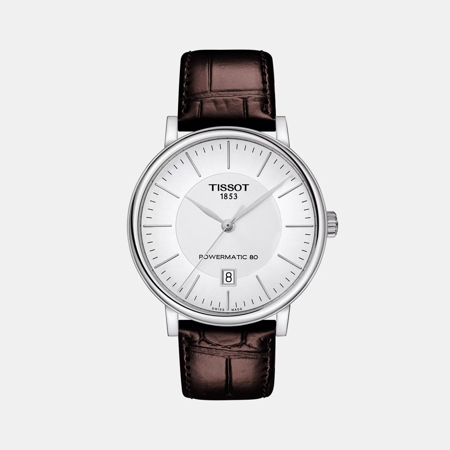 Carson T-Classic Men Analog Silver Dial Automatic Leather Watch T1224071603100 budget    watches    watches classic