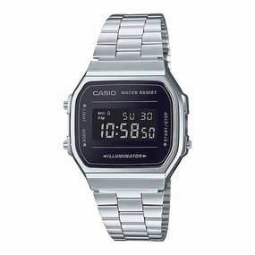 Casio A168WEM-1DF Silver Stainless Watch Unisex Affordable casual watches Sporty casual watches Affordable luxury casual watches