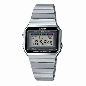 Casio A700W-1A Silver Stainless Watch for Men and Women Affordable casual watches Sporty casual watches Affordable luxury casual watches